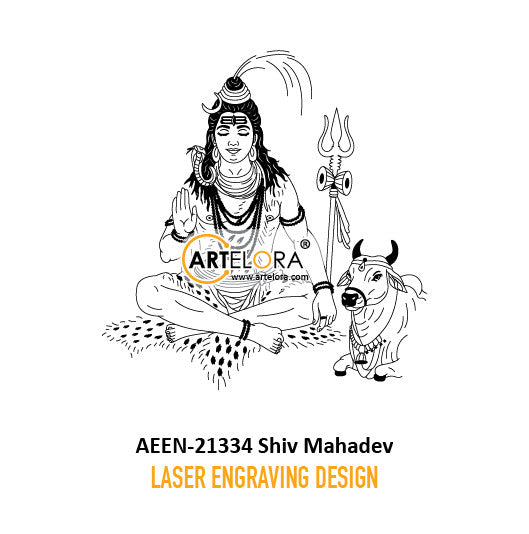 Laser Engraving Shiv Mahadev