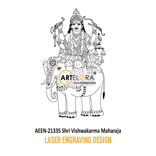 Laser Engraving Shri Vishwakarma Maharaja