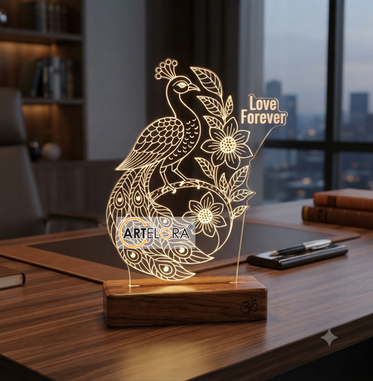 Laser Engraving Peacock