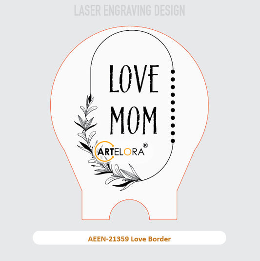 Laser Engraving Love Border