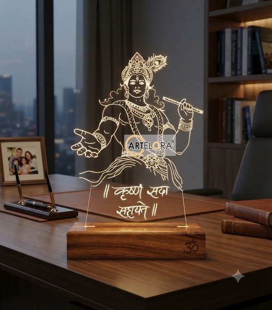 AEEN-21364 Shri Krishna Laser Engraving Design