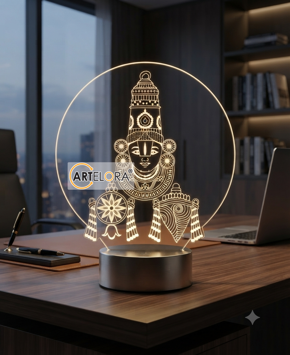 Tirupati Balaji Laser Engraving Design