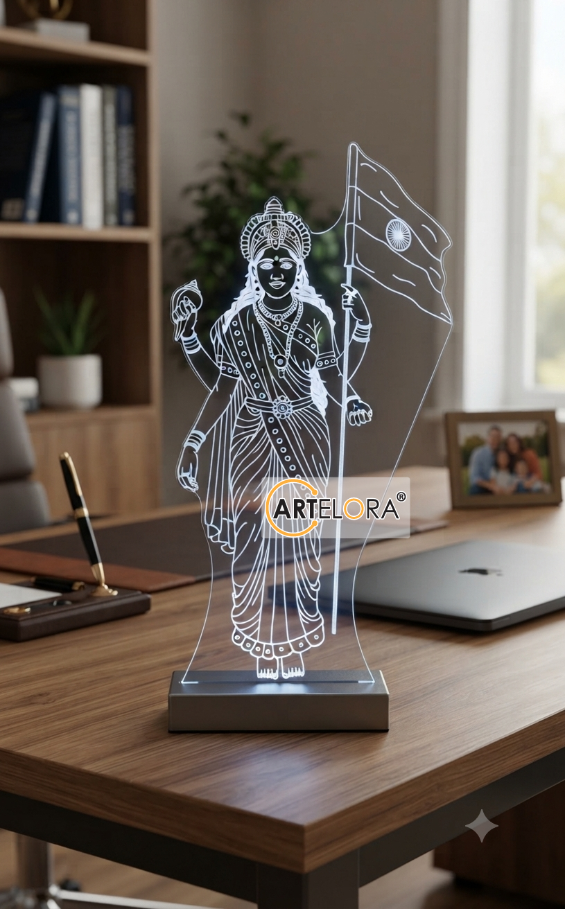 Bharat Mata (India) Laser Engraving Design