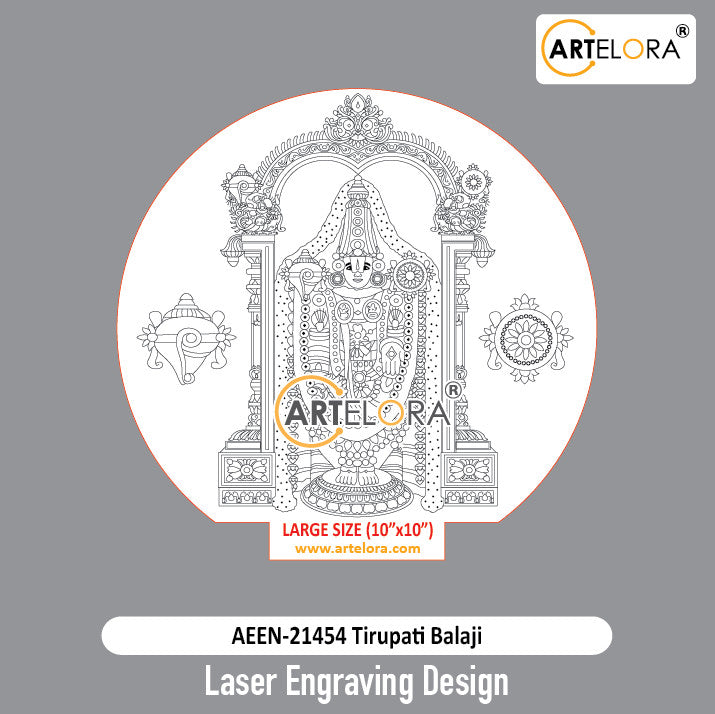 Laser Engraving Design Tirupati Balaji