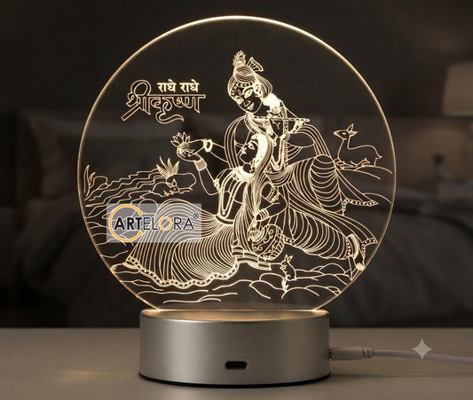 Laser Engraving Design Radha Krishna