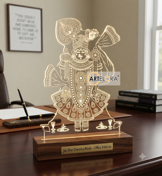 Laser Engraving Design Shri Dwarkadhish
