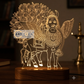 Laser Engraving Design Kamadhenu Cow
