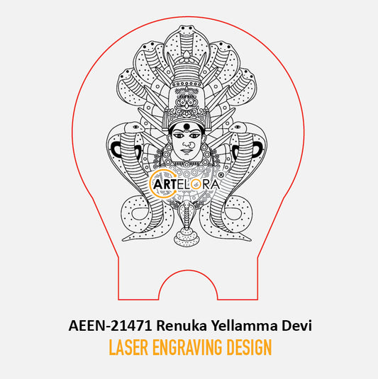Laser Engraving Design Renuka Yellamma Devi