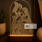 Laser Engraving Design Radha Krishna