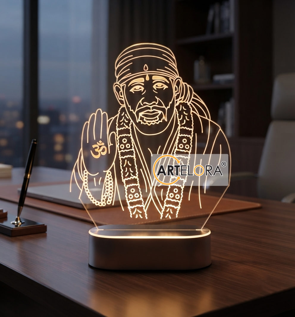 Laser Engraving Design Shri Sai Baba