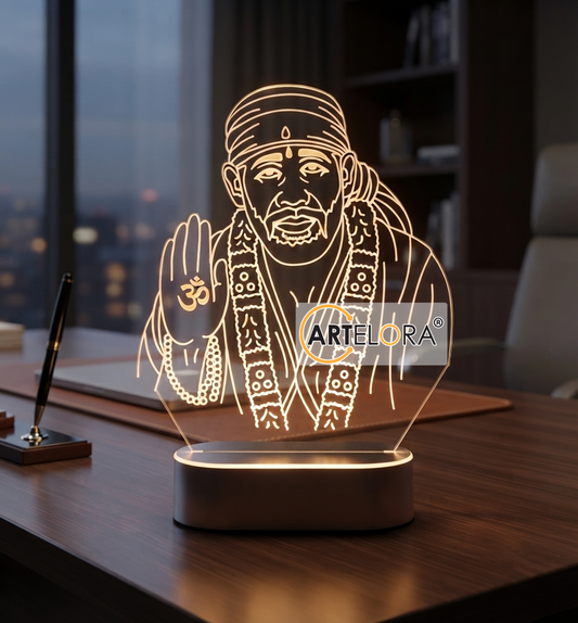 Laser Engraving Design Shri Sai Baba