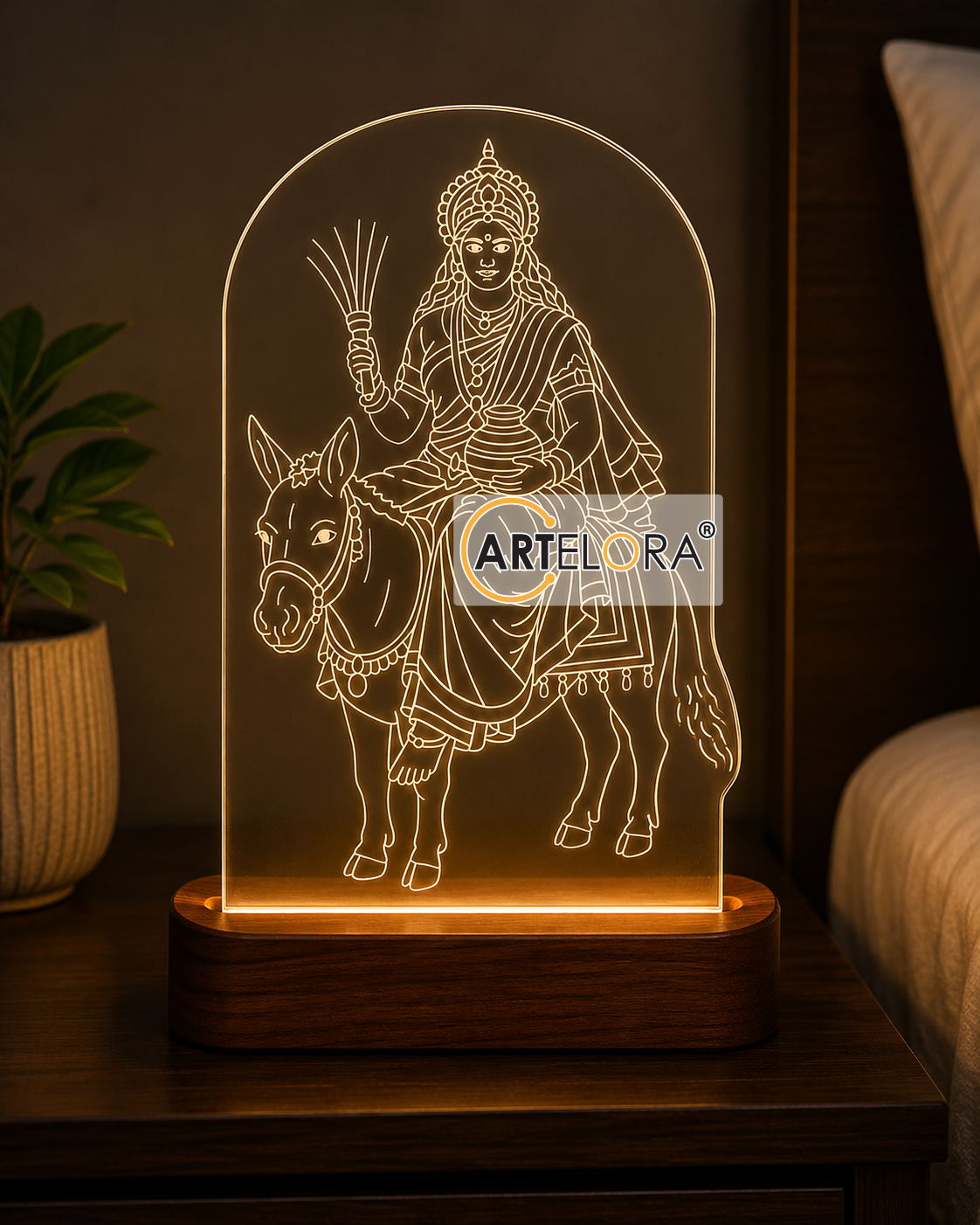 Laser Engraving Design Shri Shitala Mata