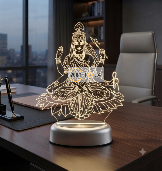Laser Engraving Design Shri Bhuvaneshwari Mata