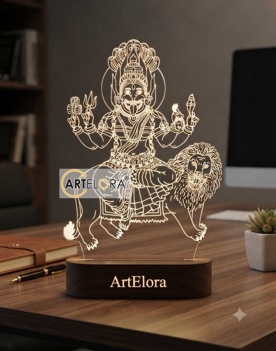 Laser Engraving Design Shri Pratyangira Devi