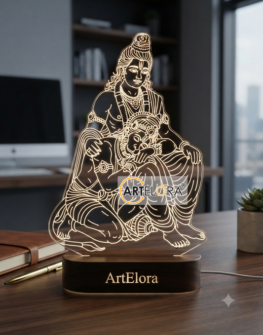 Laser Engraving Design Shri Ram Hanuman
