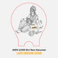 Laser Engraving Design Shri Ram Hanuman