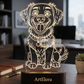 Laser Engraving Design Dog