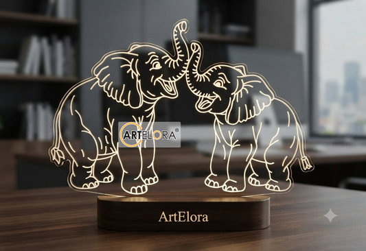 Laser Engraving Design Elephant