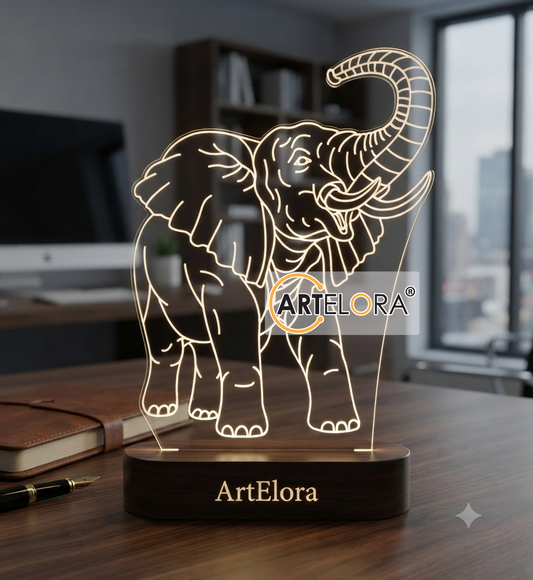 Laser Engraving Design Elephant