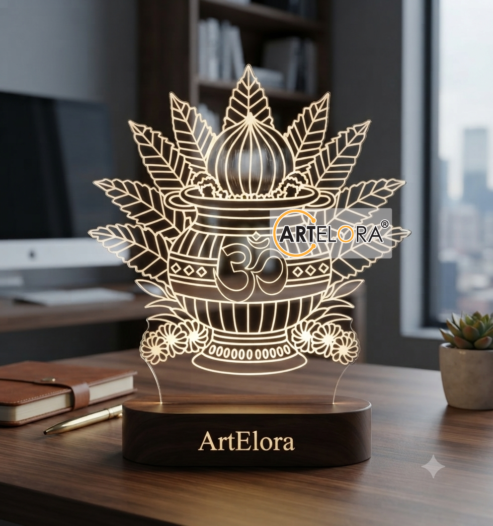 Laser Engraving Design kalash