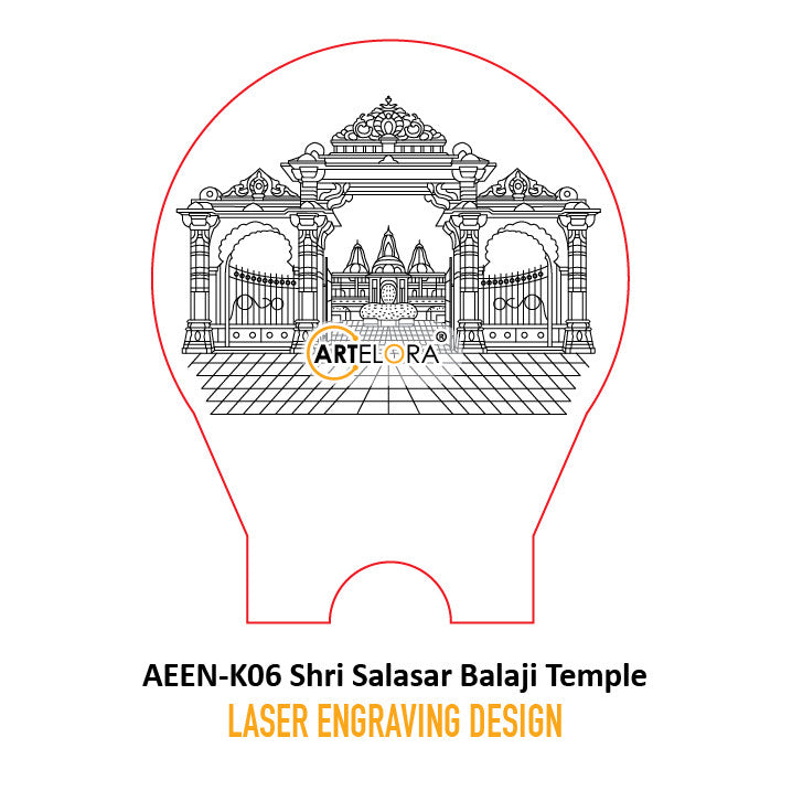 Laser Engraving Shri Salasar Balaji Temple