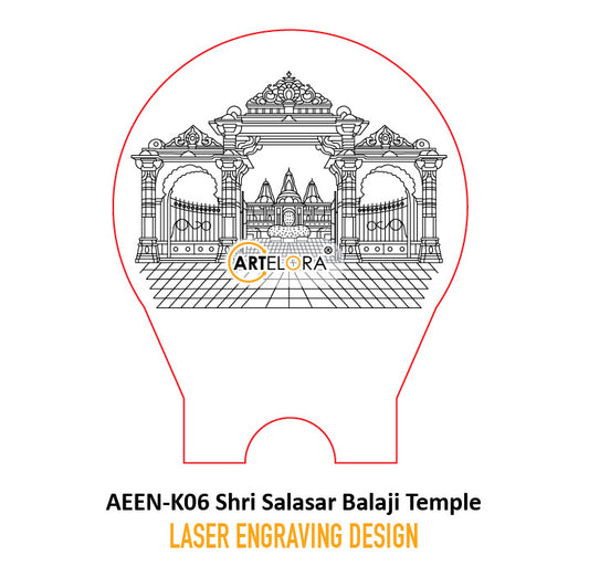 Laser Engraving Shri Salasar Balaji Temple