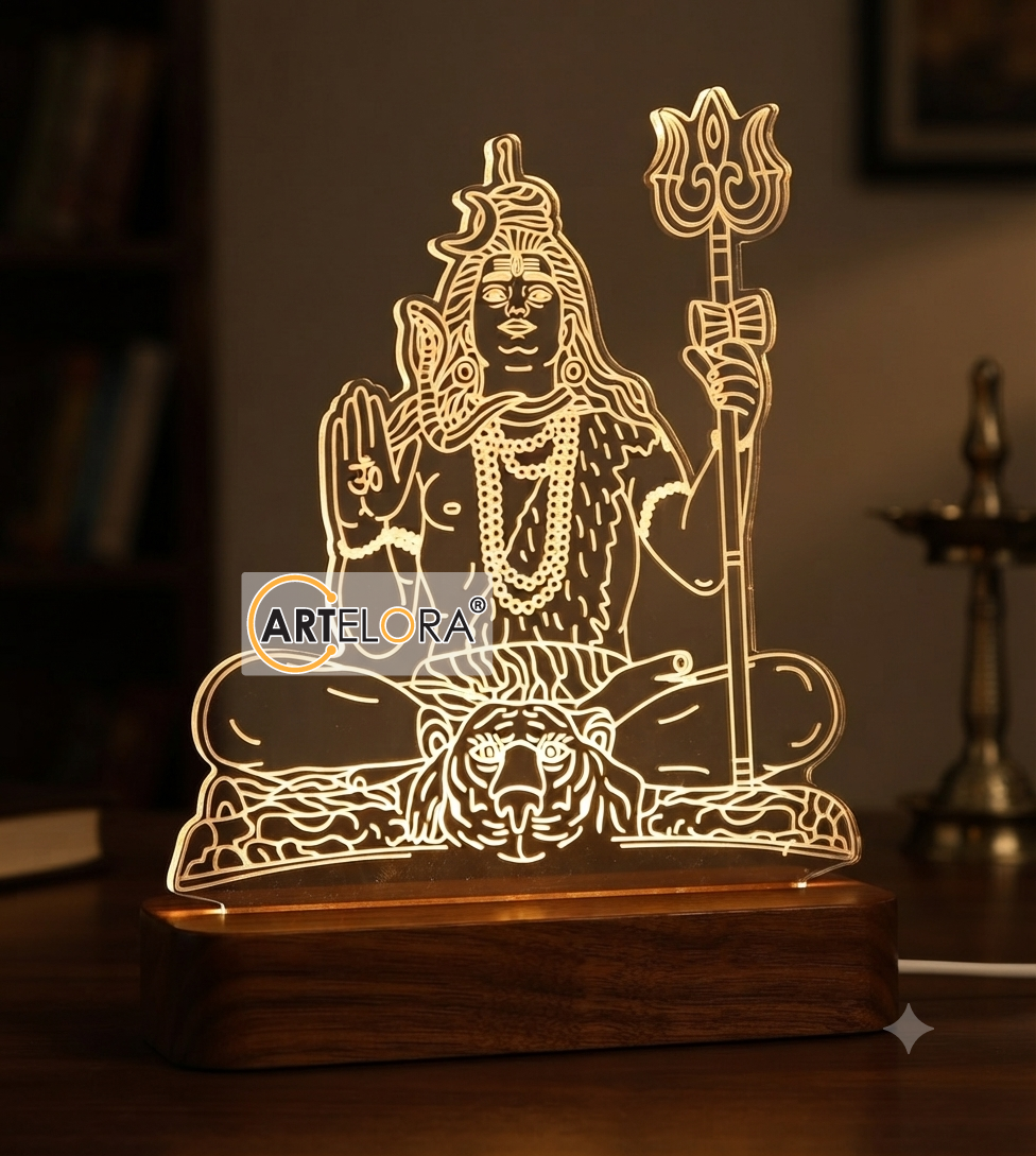 Laser Engraving Pumdikot Shiva Statue