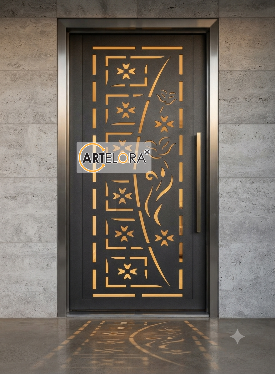 Grill Design Safety Door (Jali)-Flower