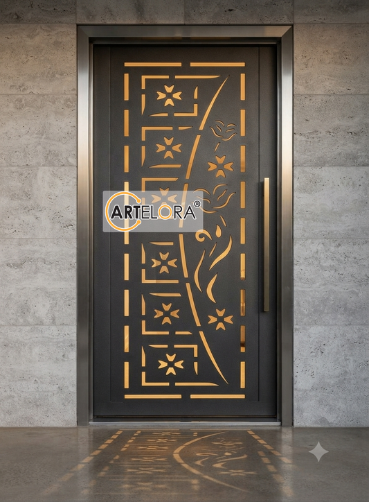 Grill Design Safety Door (Jali)-Flower