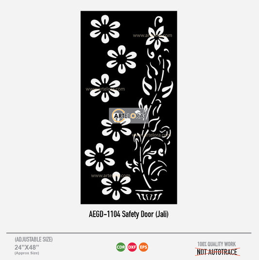 Grill Design Safety Door (Jali) Flower