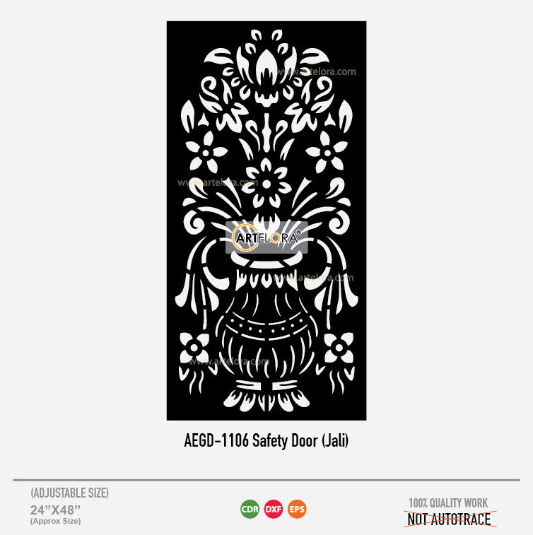 Grill Design Safety Door (Jali) Flower