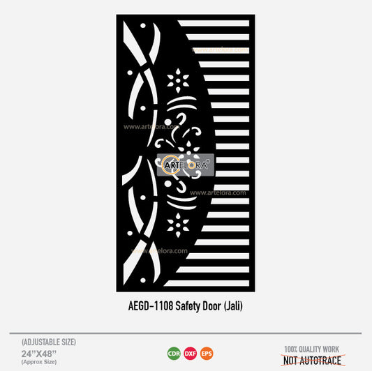 Grill Design Safety Door (Jali) Round