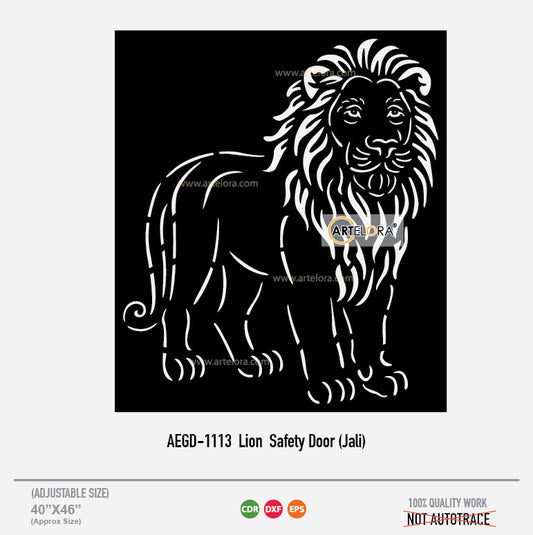 Grill Design Lion Safety Door (Jali)