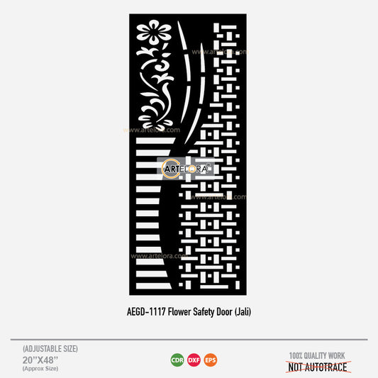 Grill Design Flower Safety Door (Jali)