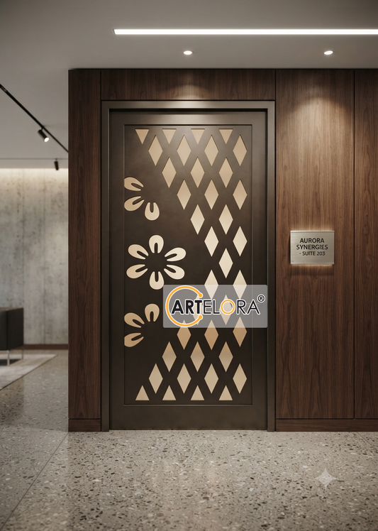 Grill Design Safety Door (Jali) Flower