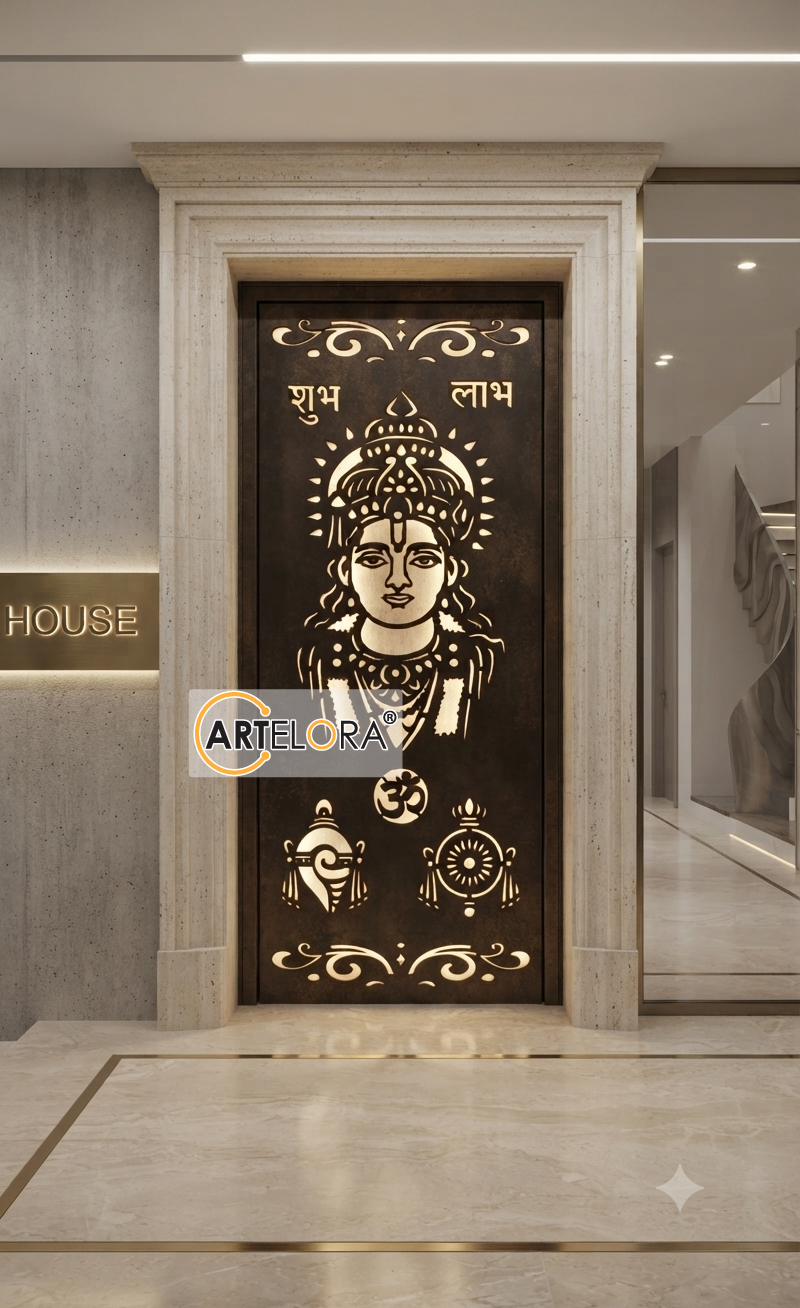 Grill Design Shri Vishnu Bhagwan