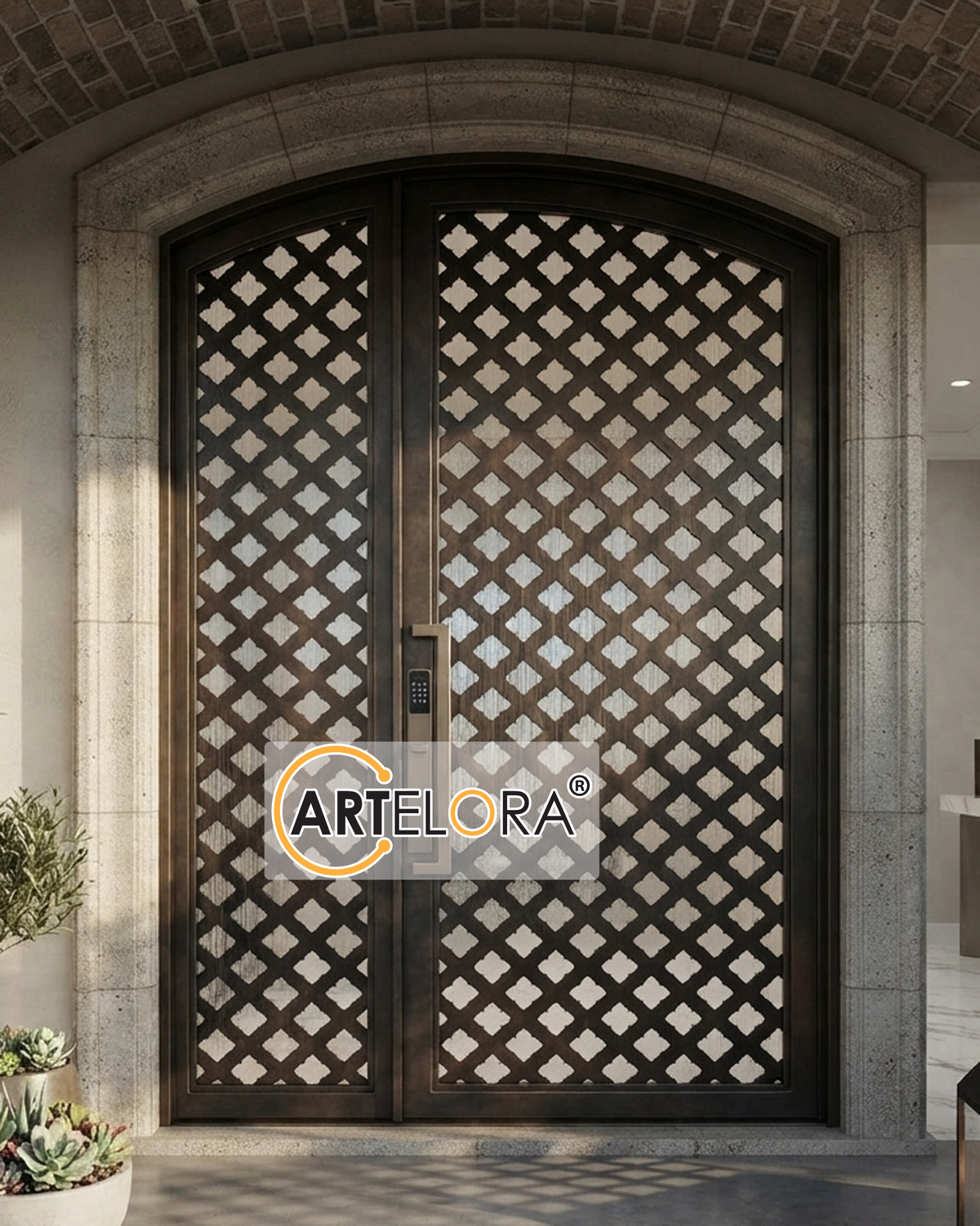 Grill Design Flower Pattern