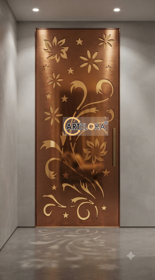 Grill Design Flower Geometric Pattern