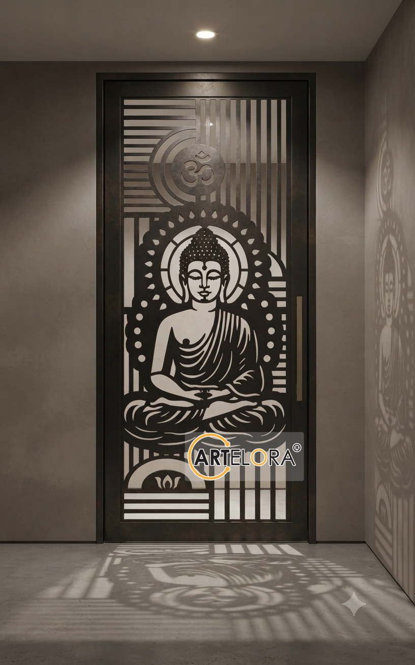 Grill Design Gautam Buddha