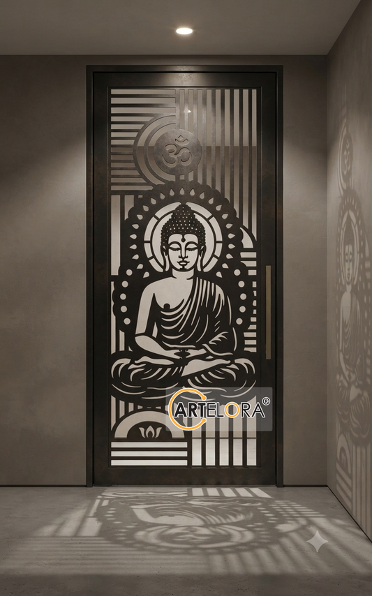 Grill Design Gautam Buddha