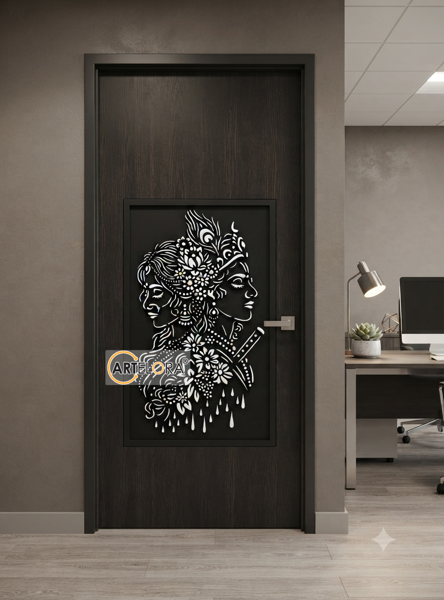 Grill Design Safety Door Radha Krishana