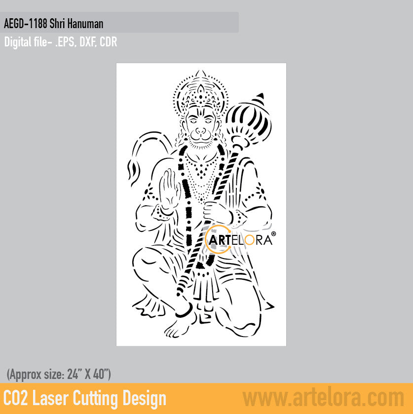 Grill Design Safety Door Shri Hanuman