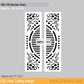 Grill Design Safety Door (Flower)
