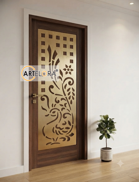 Grill Design Safety Door (Peacock)