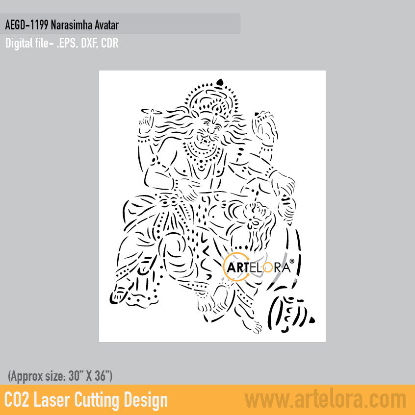 Grill Design Narasimha Avatar