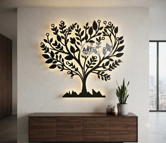 2D Modern Art Floral Heart