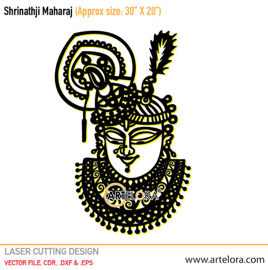 2D Modern Art Shrinathji Maharaj