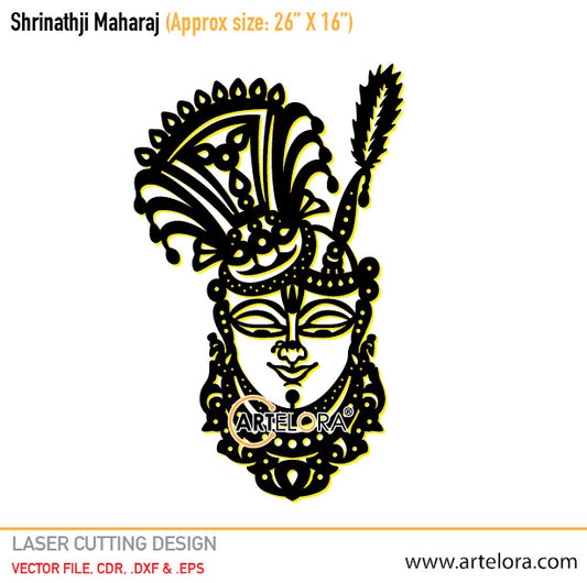 2D Modern Art Shrinathji Maharaj