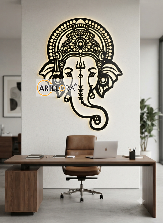 2D Modern Art Shri Ganesh