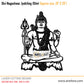 2D Modern Art Shri Nageshwar Jyotirling (Shiv)